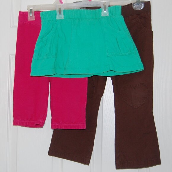 Girls Size 4T Bundle- Long Sleeve Top, Skirt, Skort, Crop Sweatpants, Pants - Picture 9 of 16